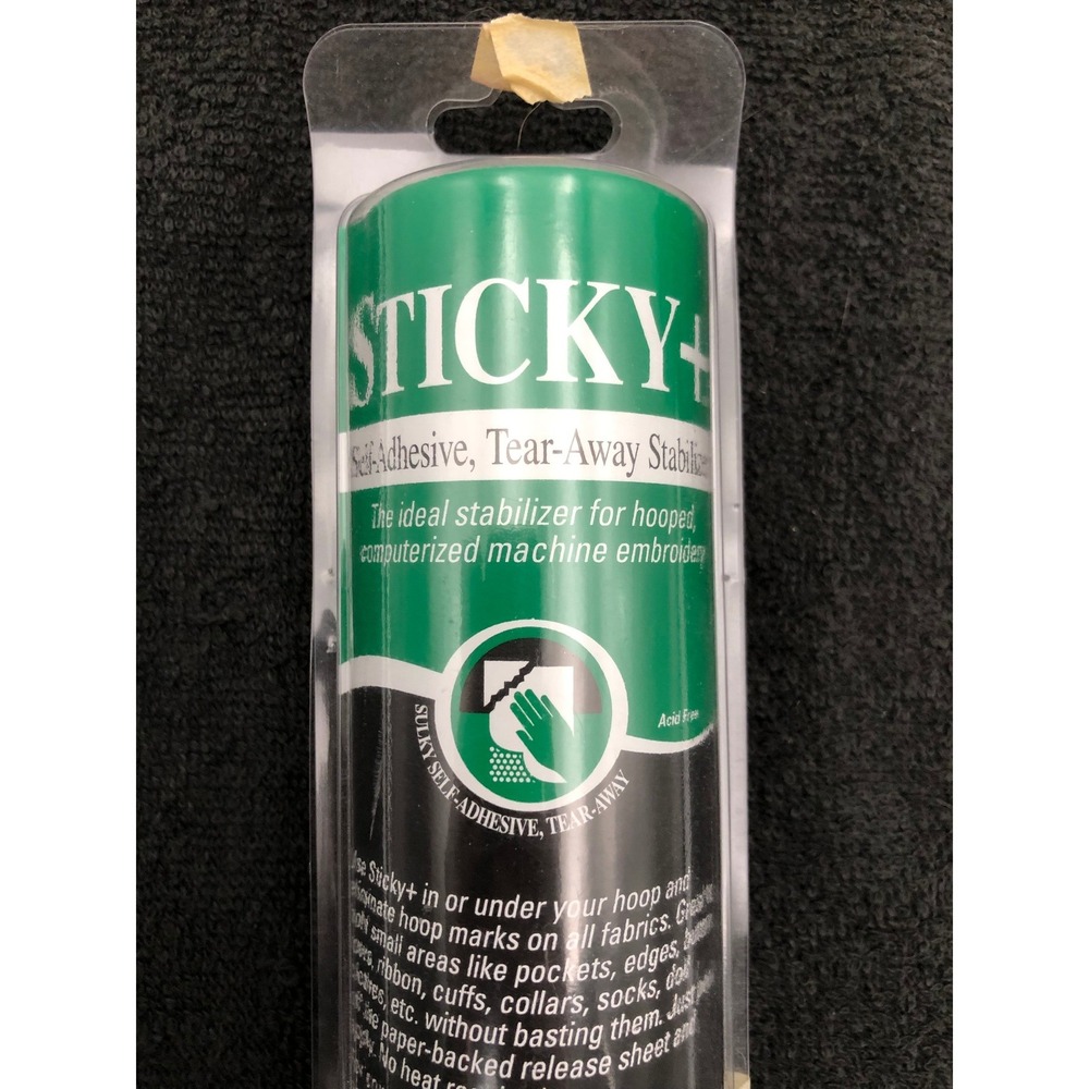 Sulky Sticky+ Self-Adhesive Tear-Away Stabilizer White 551-12 READ DESC.